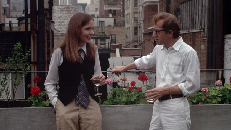 Annie Hall (Diane Keaton) and Alvy Singer (Woody Allen) discuss life and love in Annie Hall