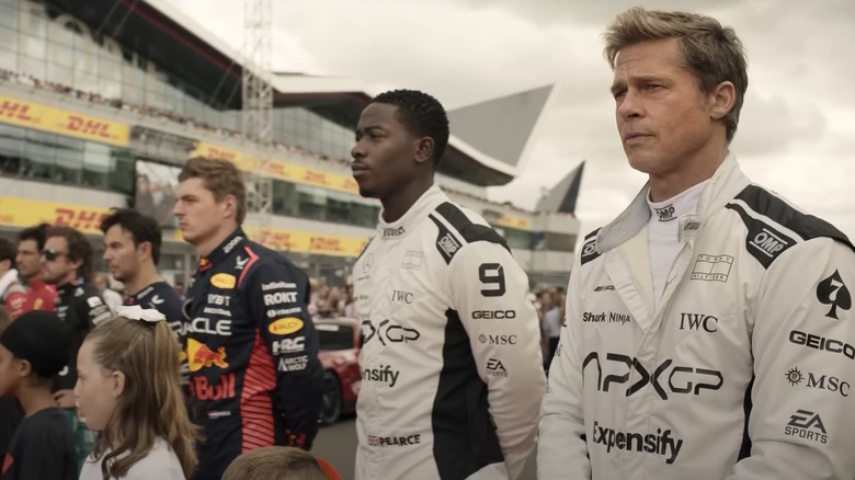 Joshua and Sonny waiting for a race to start in F1