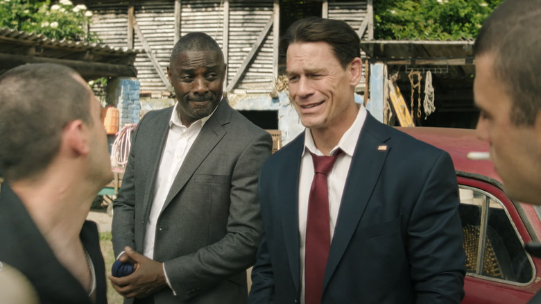 Idris Elba and John Cena as the Prime Minister and President in Heads of State