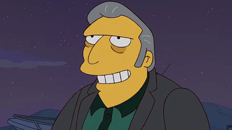 Fat Tony (Joe Mantegna) smiling on The Simpsons
