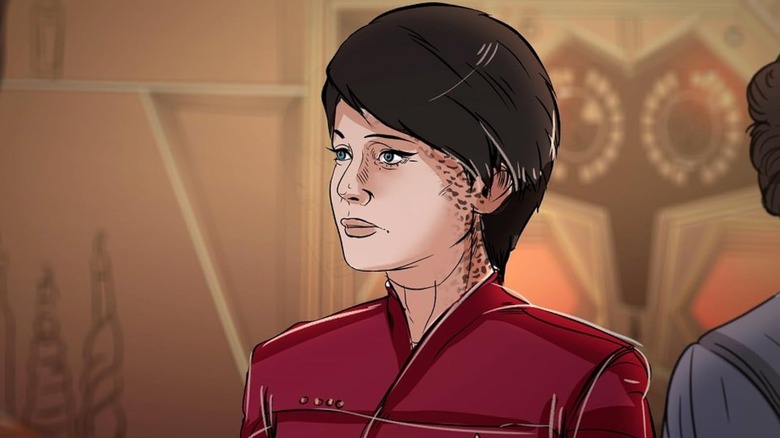 Artwork of Nicole de Boer as Lieutenant Ezri Dax from What We Left Behind