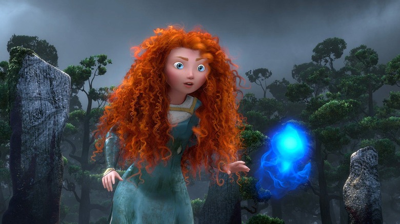 Princess Merida (Kelly Macdonald) spots a blue sprite in Brave
