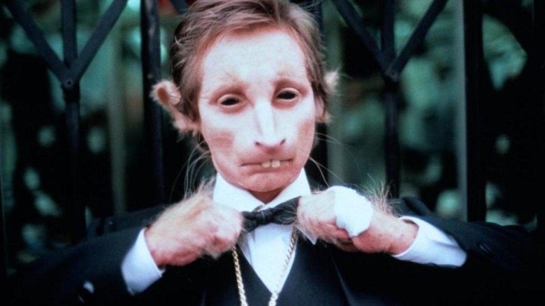Eugene adjusting a bowtie in Ratboy