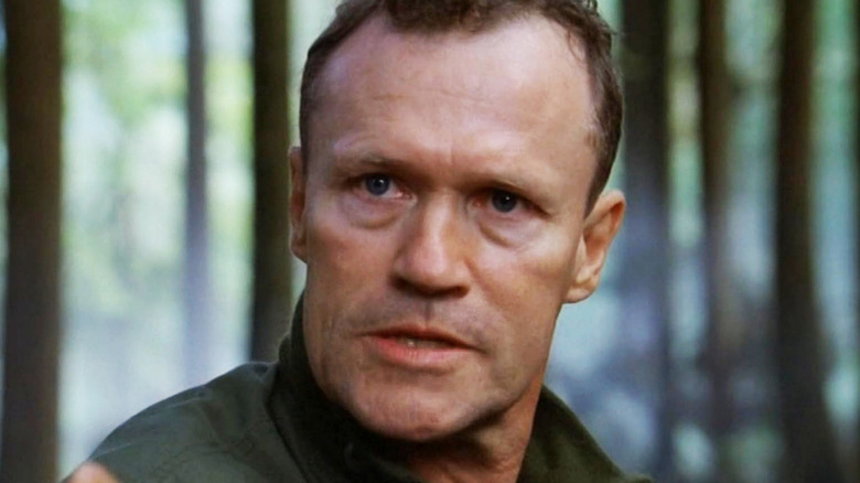 Michael Rooker's Colonel Martin Edwards looks intense in closeup in Stargate SG-1