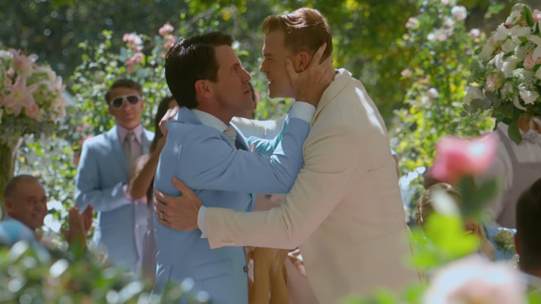 Black Mirror, Paul (on the right) embracing his best man at his wedding