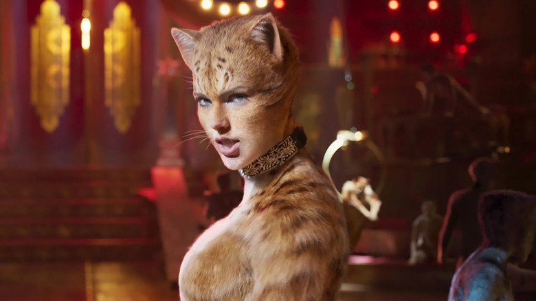 Bombalurina looking over her shoulder in Cats