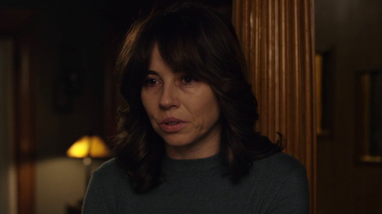 Anna Tate-Garcia (Linda Cardellini) crying in The Curse of La Llorona