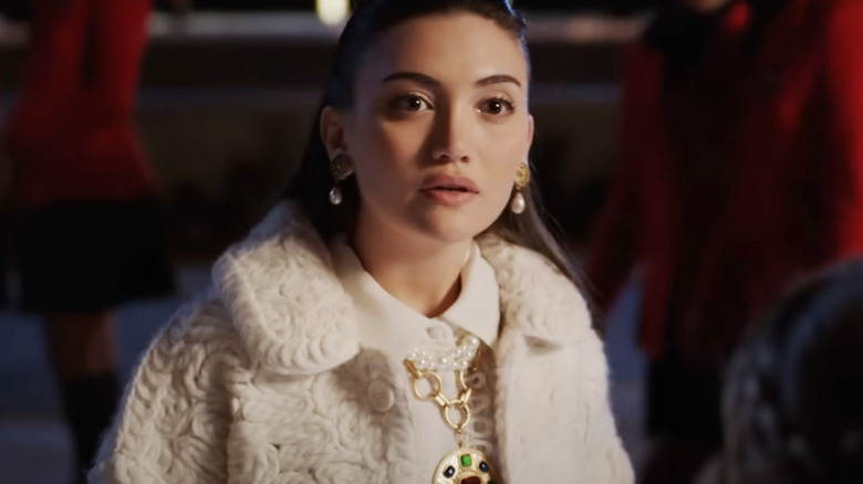 Daniela Nieves' Lissa Dragomir looks across frame in closeup on Vampire Academy