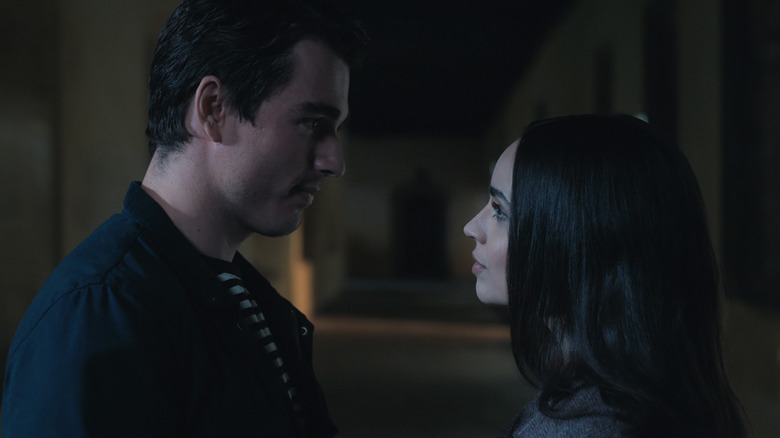 Sofia Carson's Anna De La Vega stands opposite Corey Mylchreest's Jamie Davenport in My Oxford Year