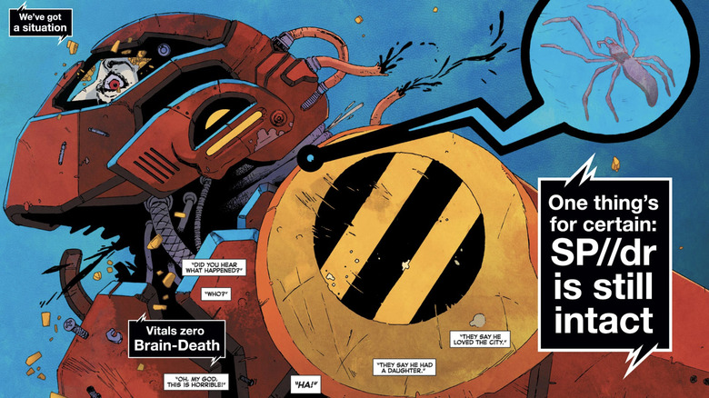 Edge of Spider-Verse #5 - Peni Parker's father in SP//dr armor