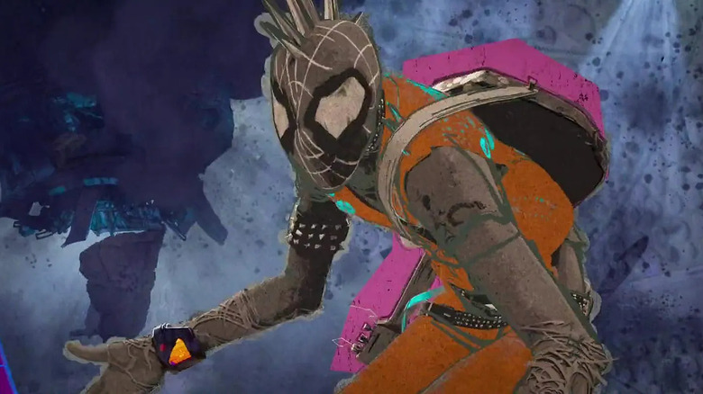 Spider-Punk looking splattery in Spider-Man: Across the Spider-Verse
