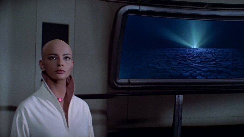 Ilia next to a viewscreen in Star Trek: The Motion Picture