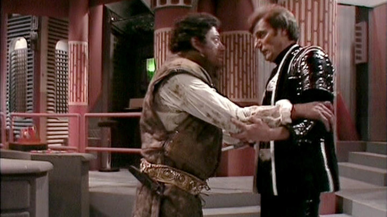 Roj Blake, disguised as a bounty hunter.