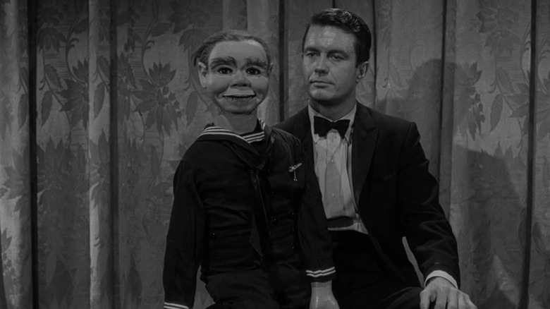 A man with a ventiloquist dummy on his lap in The Twilight Zone