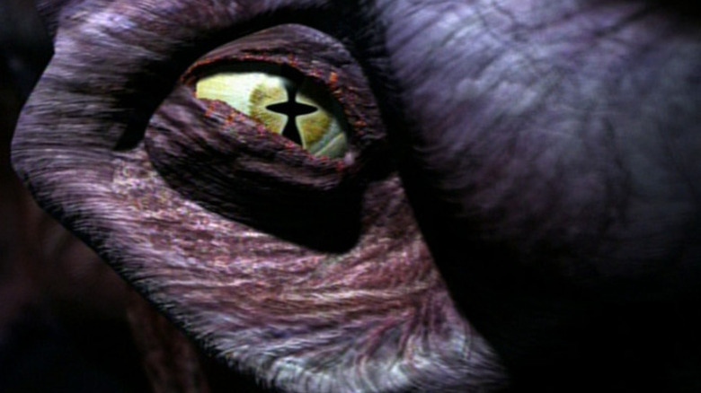 An extreme closeup of Species 8472 from Star Trek: Voyager